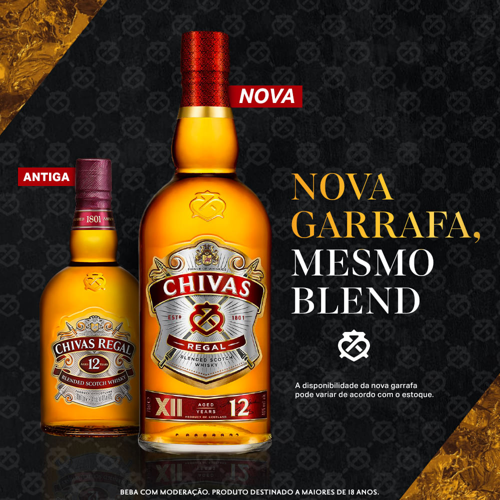 CHIVAS REGAL 12年ウイスキー700ml×10本セット 3 Garrafas de Whisky Chivas Regal 12 anos - 750ml - Bar Aberto
