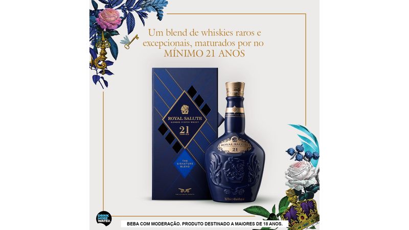 Whisky Royal Salute 21 Anos The Signature Blend | Bar Aberto