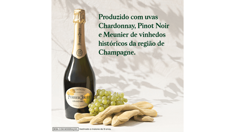 Champagne Perrier-Jouët Grand Brut Francês - 750 ml - Bar Aberto