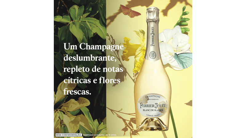 Champagne Perrier-Jouët Blanc des Blancs Francês - 750 ml - Bar Aberto